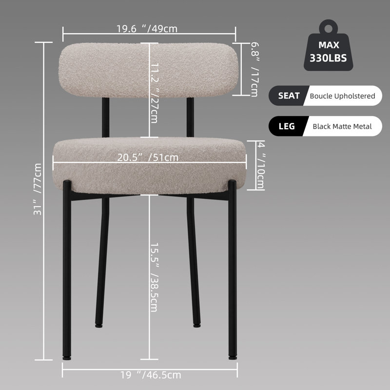 Dining chair for short person discount